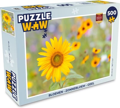 Puzzel Bloemen - Zonnebloem - Geel - Legpuzzel - Puzzel 500 stukjes