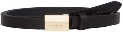 Marc O'Polo Leren Riem Loris Belt W75 Black Zwart