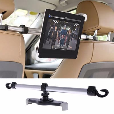 Opline - Tablethouder - Auto hoofdsteun - LB-422 - Universeel - Uitschuifbaar - 7 tot 10.5 Inch - Aluminum