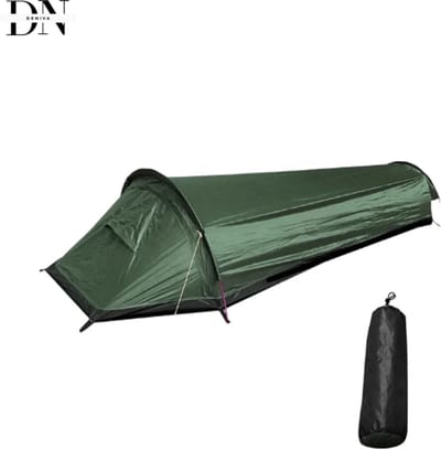 Deniva - Tunneltent - Kampeer Tent - Backpacktent - Eenpersoons - Waterdichte - Lichtgewicht - 0,75 KG - Draagbaar - 72-uur Nood
