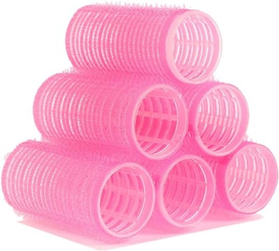 Zelfklevende Haarkrullers - Haarrollers Krultang - Haar Vormgeven - Zonder Hitte - 6 Stuks 40mm - Willekeurig