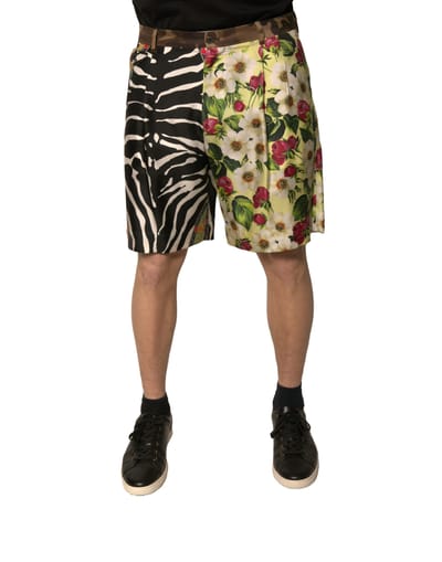 Zomer Shorts Bloemen Zebra Print
