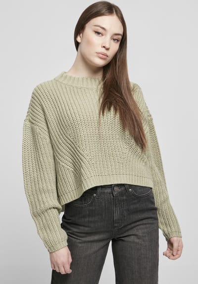Urban Classics - Wide Oversize Sweater/trui - 4XL - Groen