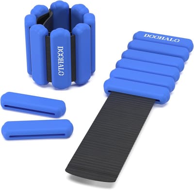 Verstelbare Enkel- en Polsgewichten voor Vrouwen - 2 Stuks - 2 Pond per Set voor Wandelen, Pilates, Yoga en Aerobics