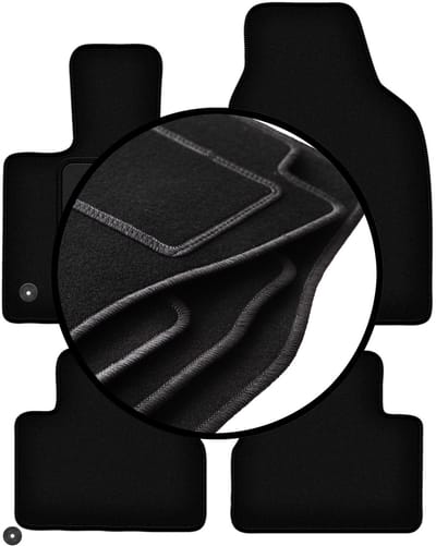 Complete set veloursmatten voor: Fiat E-500X / 500x Electric crossover (2019-)