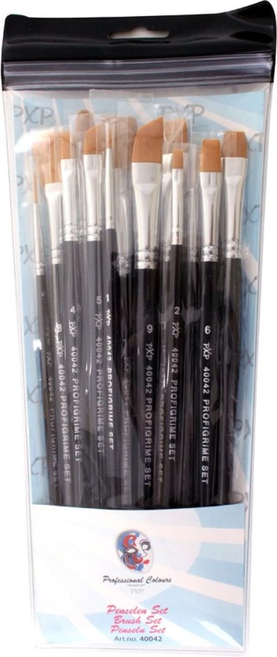 PXP Professional Colours penselen set ass. Profigrime - Schmink penseel set - Festival - Carnaval - Thema Feest - Halloween