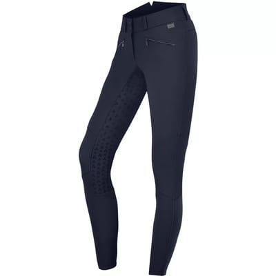Wedstrijd rijbroek met volle grip hoge taille in silicone voor dames ELT Hella