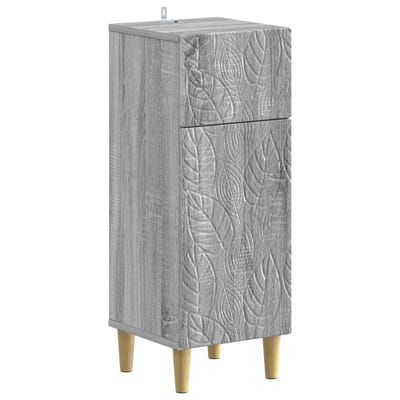 vidaXL - Badkamer - Opbergkast - DELFT - Grijs - Sonoma - 30 - x - 31 - x - 80 - cm