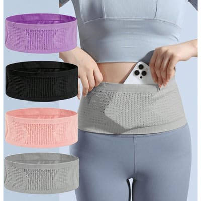 1 stuks Multifunctionele Heuptas, Waterbestendige Sport Heuptas Met Verborgen Telefoonvak, Geschikt Voor Mannen En Vrouwen Gray M (110-130) grijs