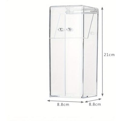 1 boîte de rangement pour pinceaux de maquillage, simple et transparente, multifonctionnelle, durable et pratique
