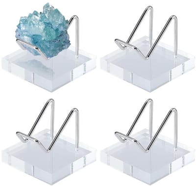 Dailygoods- Schildersezel Stabiele Weergave - Display Standaard - Metalen Houder - Set van 4 - Acryl Basis - Creatieve Accessoires - Displaystandaard