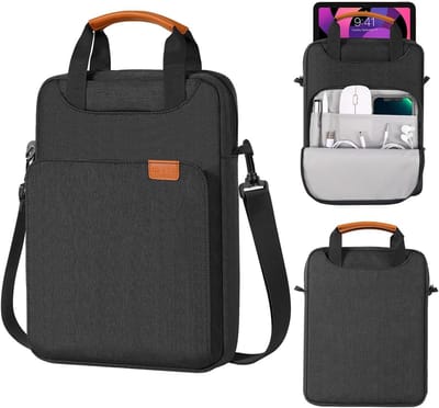 Tablet Schouder Sleeve Tas voor 12.9 Inch Tablets - Geschikt voor iPad Pro, Surface Laptop & Galaxy Tab