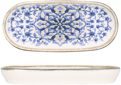 Kütahya Porselen Serveerschaal - Tile Legacy - Porselein - 16x8 cm - set van 2