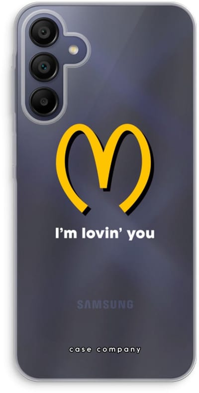 Case Company® - Hoesje geschikt voor Samsung Galaxy A15 hoesje - I'm lovin' you - Soft Cover Telefoonhoesje - Bescherming aan alle Kanten en Schermrand
