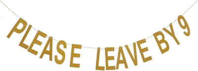 Feest Banner - Gouden Glitters - Vrijgezellenfeest Decoratie - Feestelijke Aankondiging - 20 x 100 cm - Goud