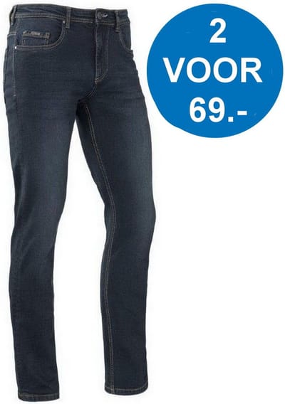 Brams Paris - Heren Jeans - Lengte 32 - Slimfit - Stretch - Denim