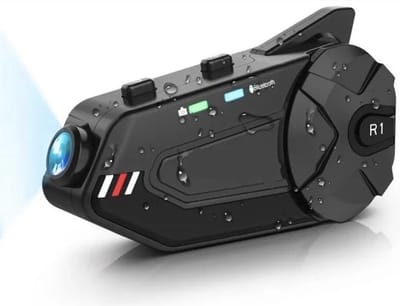 Motorfiets Intercom - Helm - Dashcam - Bluetooth - Headsets - Handsfree - Communicator - Video Record - 1080P - Interphone - Met Video Opname - Wifi - Koppelbaar tot 6 Rijders