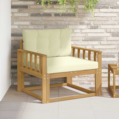 vidaXL - Buiten - Midden - Sofa - Polyester - Wit