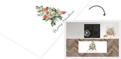 Keukenloper - Loper keuken - Kerst - Quote - Kerstboom - 120x50 cm - Keukenloper vinyl