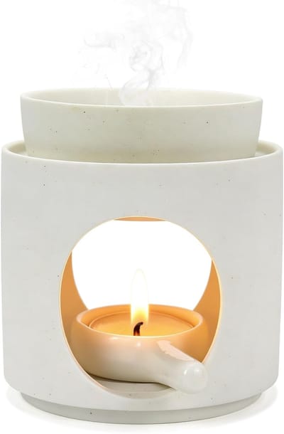 Geurlamp Theelicht voor Etherische oliën (Wit)