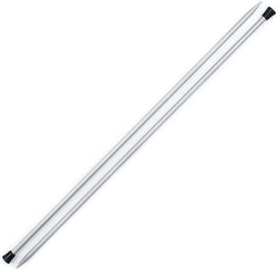 Ronde breinaalden Aluminium Grijs 40 cm 5 mm