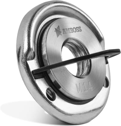 Snelspanmoer Haakse Slijper - Doorslijpmachine Moer - Snel Wisselen - Universele Pasvorm - M14 - Zilver