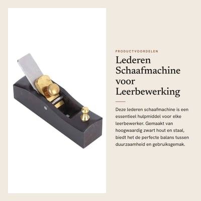 Dailygoods- Schaafmachine Hoogwaardig Hout en Staal - Vliegtuigsnijder - Leer/Snijden - Compact - Professioneel - Nauwkeurig Werk - Leersnijder