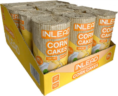 Inlead Corn Cakes (12x120g) Cheddar - Functionele voeding - Supervoeding