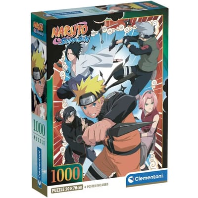 Clementoni - Puzzel - 1000 Stukjes - Naruto - Puzzel Voor Volwassenen - Special Series License