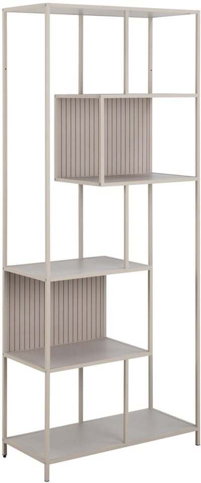 Giga Living Boekenkast Varven - Grijs - 77x35x185cm