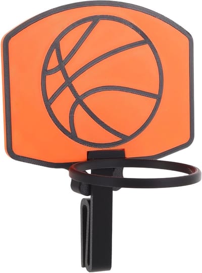 Mini Basketbal Ring - Prullenbak Basketbal - Afval Opruimen - Clip-on Ontwerp - 20.20X15.00X12.50CM - Oranje