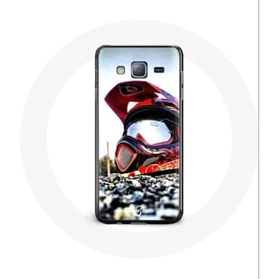 Coque pour Samsung Galaxy j3 2016 plus Casque Moto Cross
