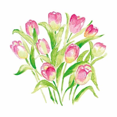 PPD - Lunch servetten - Tulip Bouquet