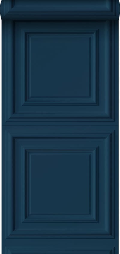 Origin Wallcoverings eco-texture vliesbehang wandpanelen donkerblauw - 347812 - 53 cm x 10,05 m