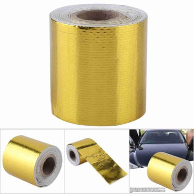Dailygoods- Isolatietape Hittebestendig - Aluminiumfolie Tape 5m x 5cm - Warmtebescherming - Zelfklevend - Veelzijdige Toepassingen - Betrouwbare Isolatie - Warmteband