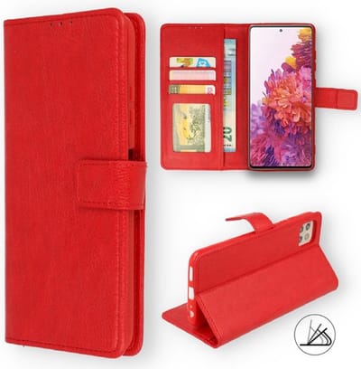 Casemania Hoesje Geschikt voor Sony Xperia 1 iii (3) Rood - Portemonnee Book Case - Kaarthouder & Magneetlipje