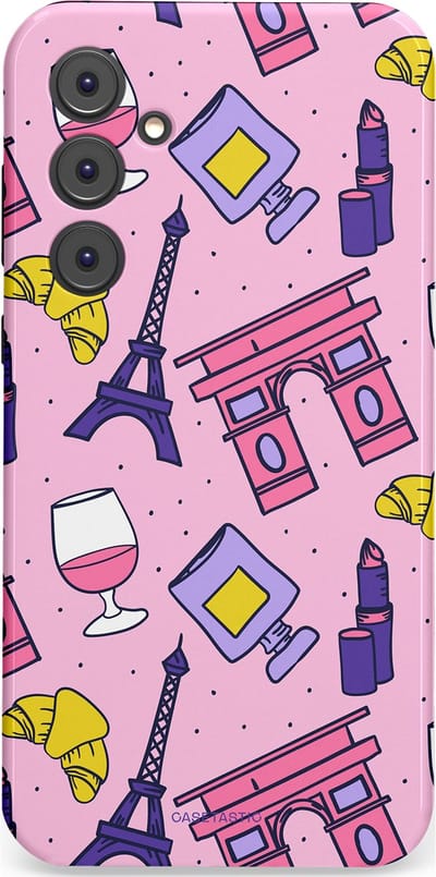 Casetastic Hoesje Geschikt voor Samsung A35 - Stijlvolle Beschermende Duo-layer Case - Trip to Paris