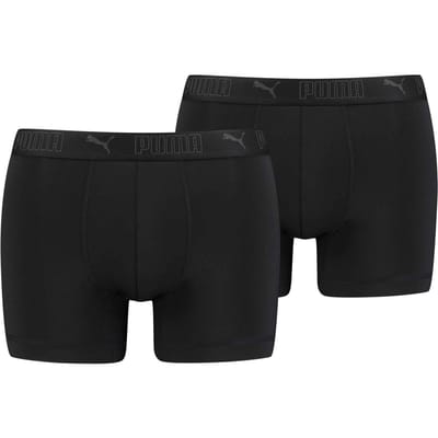Puma Heren Actieve Boxershorts (Set van 2) (Zwart)