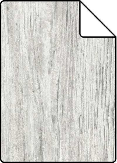 Proefstaal Origin Wallcoverings behang houtlook donker ivoor wit - 26,5 x 21 cm - 347414-S