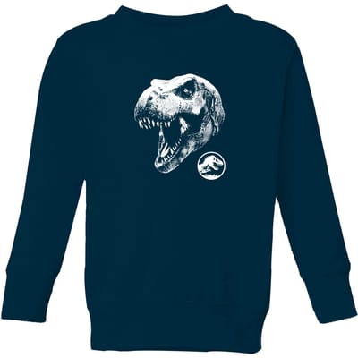 Jurassic Park T Rex Kids' Sweatshirt - Navy - 110/116 (5-6 jaar)