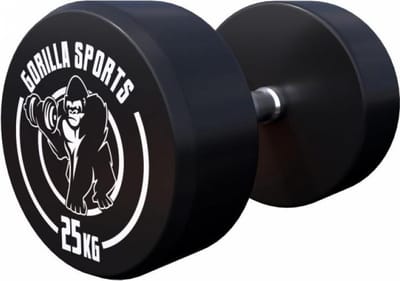 Gorilla Sports Dumbbell - 25 kg - Halter - Vaste dumbell - Gietijzer