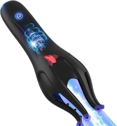 360 Graden eikel stimulator - Vibratie Octopus - Likken en vibreren - 15 verschillende standen - Langere erectie -Hevigere orgasmes -