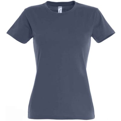 SOLS Dames/Dames Imperial T-shirt (Denim)