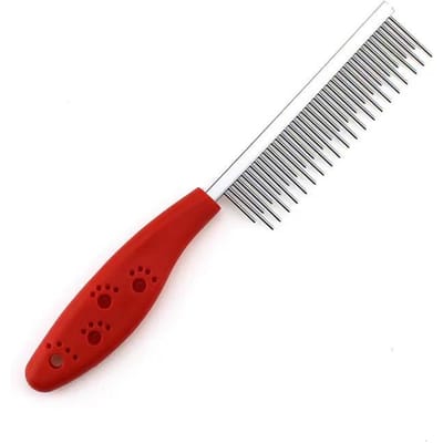 Rvs Hond Kam Huisdier Ontharing Verlies Pin Kammen Voor Kat Hond Schoonmaken Grooming Tool 19.5*3cm 19.5x3cm