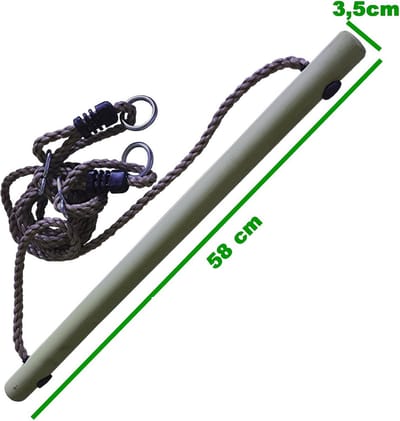 Houten Trapeziumpunt voor Schommel Tuin Speeltoestellen Gymnastiek 58 cm Diameter Geschikt voor Schommelhoogte 2-2,5 m
