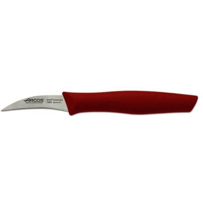 Mondador mes Arcos Nova 188322 van roestvrij staal Nitrum en polypropyleen handvat, kleur rood, lemmet van 6 cm met deksel