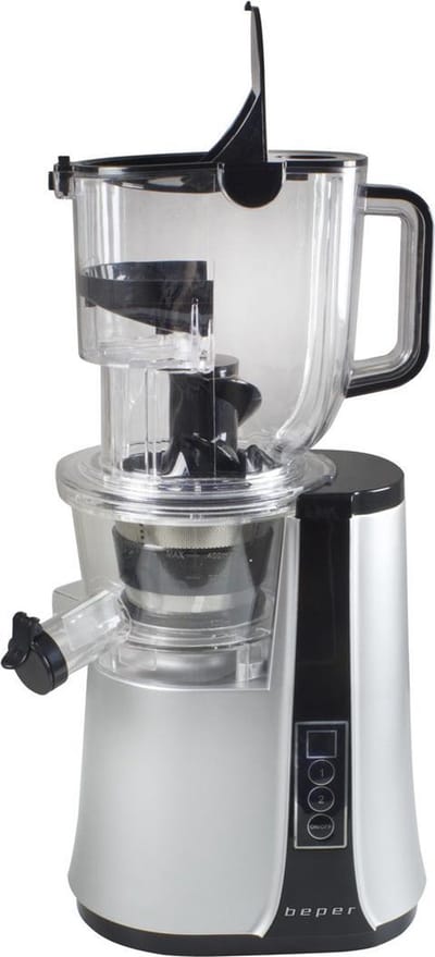 Beper 90.422 - Slowjuicer - Sapcentrifuge - Fruitpers - Gezondheidsmachine - Verse Sapmaker