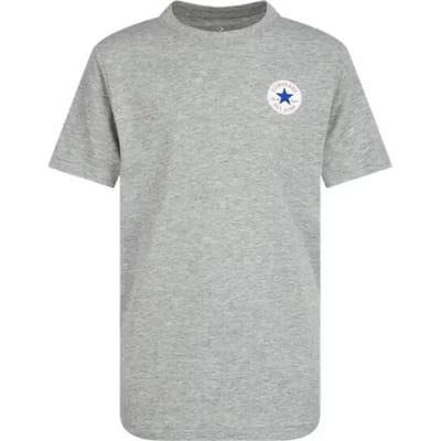 Converse Kids Printed T-shirt Met Korte Mouwen Grijs 12-13 Years Jongen
