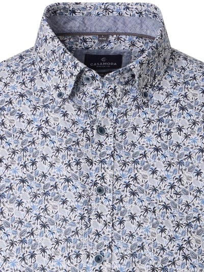 CASAMODA Casual Fit Heren Overhemd Met Print 126130660-100 - XXL
