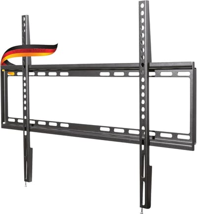 Vaste TV muurbeugel voor 37-80 inch | Max. belasting 45 kg | VESA 600x400 | Zwart